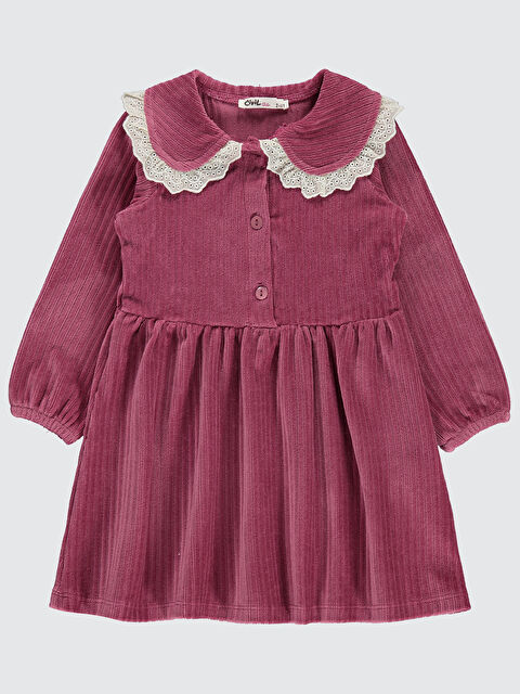 Civil Girls Kız Çocuk Elbise 2-5 Yaş Mürdüm - S000325061-20036