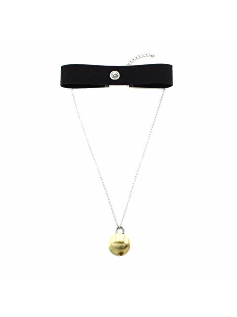 Pelin Aksesuar Gold Madalyonlu İkili Choker Kolye - S000052487-23173