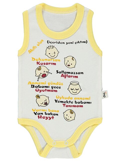 Civil Baby Bebek Çıtçıtlı Badi 1-36 Ay Sarı - S000203805-20072