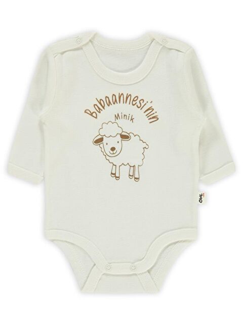 Civil Baby Babaannesi'Nin Minik Kuzusu 1-36 Ay Çıtçıtlı Badi - Ekru 12-18 Ay - S000202653-19965