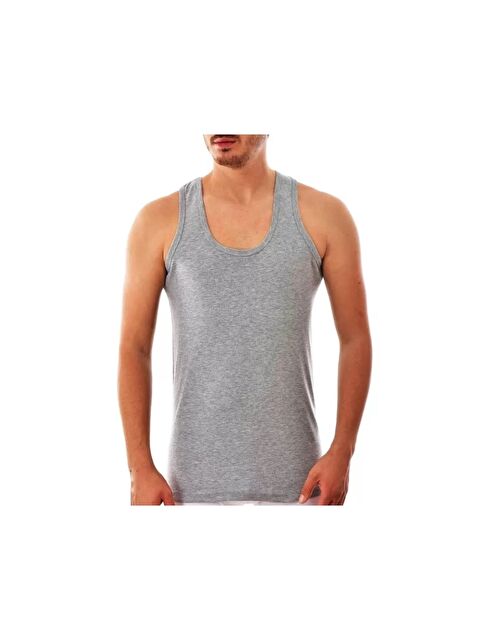 Güneş Gri U Yaka Erkek Atlet 6'lı - S000296975-29351