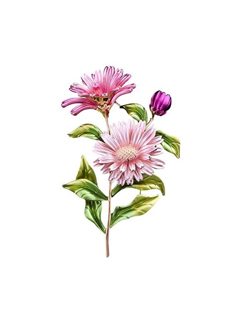 Pelin Aksesuar Pembe Çiçek Broş - S000052520-23173
