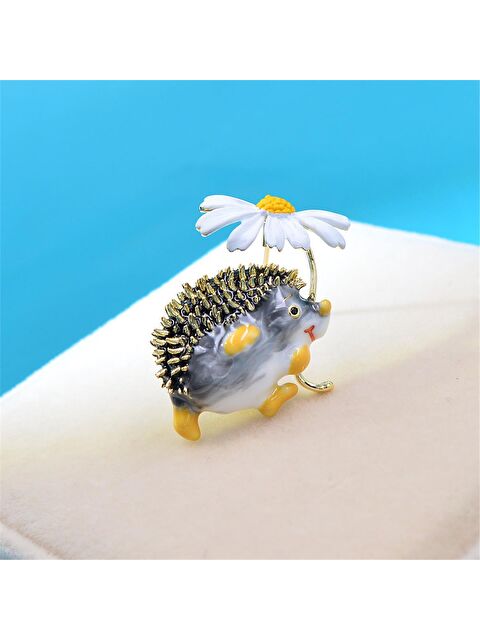 Pelin Aksesuar Kirpi ve Papatya Broş - S000052533-23173