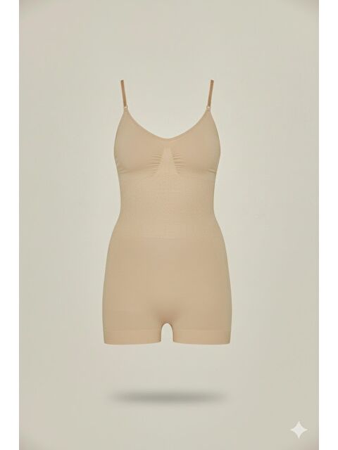 C&City C12059 Karın Masaj Özellikli Kısa Paça Boxer Ten - S000222374-26407