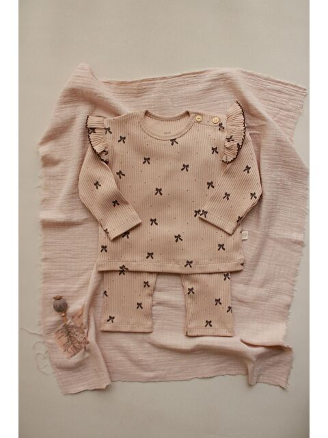 Oh La La Koala For Little Ones Kurdele Baskılı Fancy Girls Alt Üst Takım - S000501784-4280