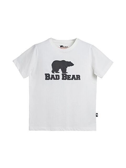 Bad Bear Bear Tee Kids Off-White Beyaz Tişört Çocuk Tişört - S000247451-20063