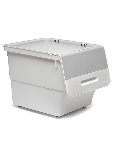 Motek Freebox 12 Litre Beyaz Gri Tekerlekli Tekli Organizer - S000021456-37227