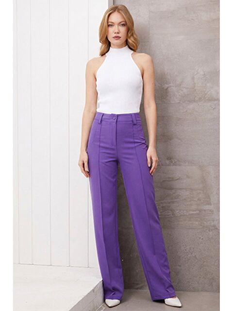 Fullamoda Çimalı Yüksek Bel Pantolon