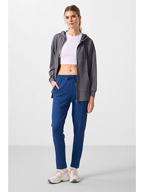 Tommylife Parlament Yumuşak Dokulu Gizli Fermuarlı Dar Paça Kadın Pantolon - 94668 - S000364955-17234