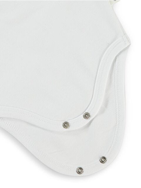 Civil Baby Penye İp Askılı Dantelli 3-9 Ay Kız Çıtçıtlı Badi - Beyaz 9-12 Ay - S000203281-20063