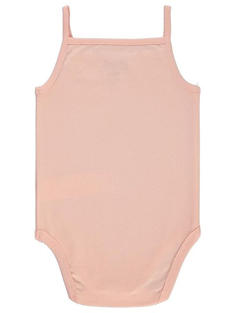 Civil Baby İp Askılı Dantelli Kız Çıtçıtlı Badi - Pudra 24-36 Ay - S000219188-7152