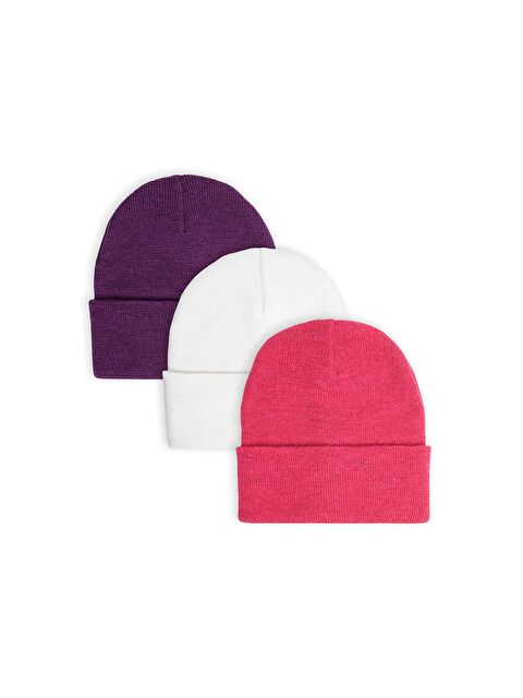 Line Smart 3'lü Renkli Kışlık Katlamalı Bere Seti - S000268399-2389