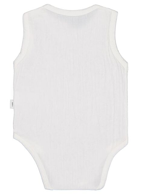 Civil Baby Ayıcık Baskılı 1-18 Ay Çıtçıtlı Badi - Ekru 9-12 Ay - S000367967-19965