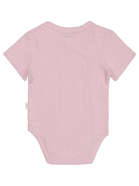 Civil Baby Ayıcık Baskılı 1-18 Ay Çıtçıtlı Badi - Pembe 9-12 Ay - S000369622-20024