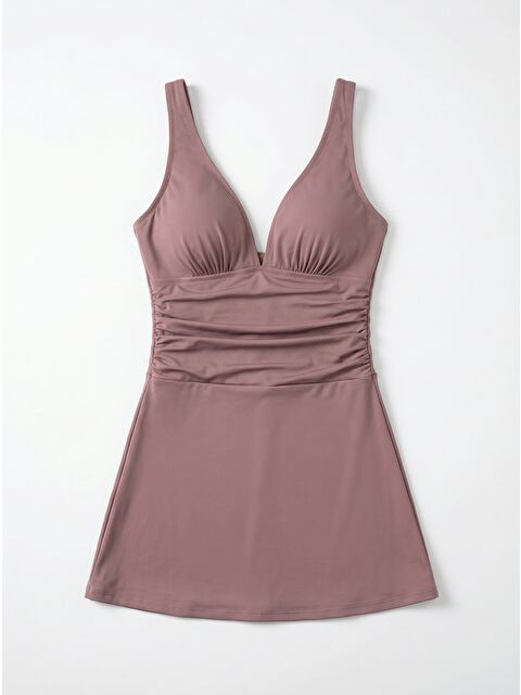 Remsa Şortlu Elbise Mayo Etekli Mayo Yüzücü Mayo 1906-30 Gül Kurusu - S000355536-20028