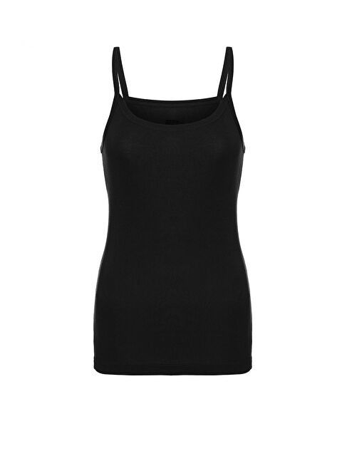 Tolin Kadın Pamuklu Düz Renk İp Askılı Atlet 1224 - S000075169-19351