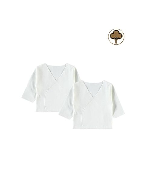 Civil Baby Organik Pamuklu 2'li Zıbın - Ekru 0-1 Ay