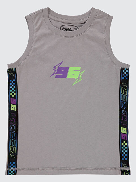 Civil Erkek Çocuk Atlet  6-9 Yaş Gri