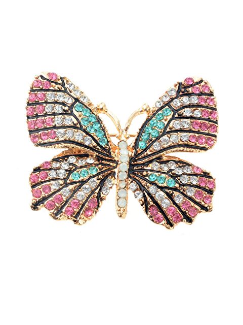 Pelin Aksesuar Pembe Kelebek Broş - S000052551-23173