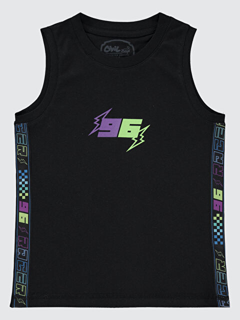 Civil Erkek Çocuk Atlet 6-9 Yaş Siyah