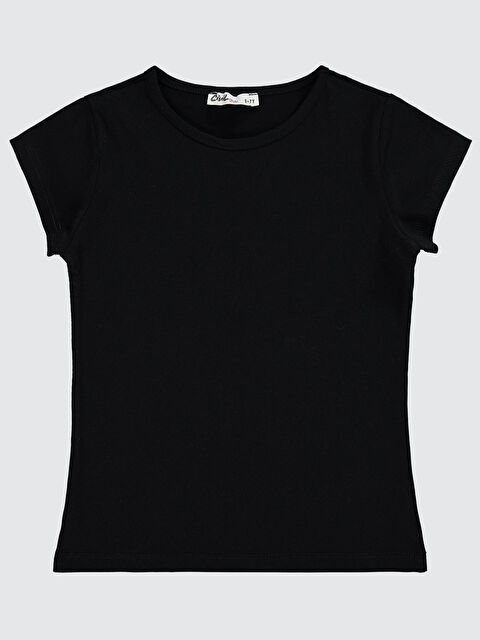 Civil Girls Kız Çocuk Tişört 6-9 Yaş Siyah - S000198922-19351