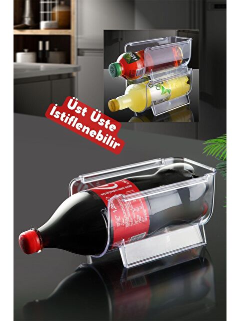 Nandy Home Kat Kat İstiflenebilir Clear Şişe Organizeri ŞEFFAF - S000011840-26865