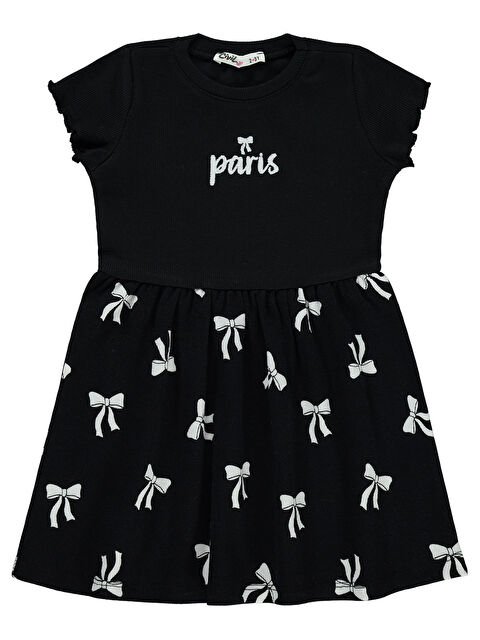 Civil Girls Kız Çocuk Elbise 2-5 Yaş Siyah