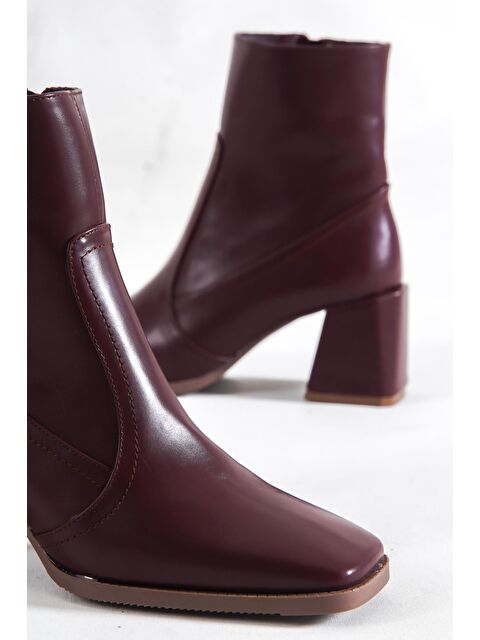 Capone Outfitters Küt Burunlu Yandan Fermuarlı Kadın Bot - S000096067-19951