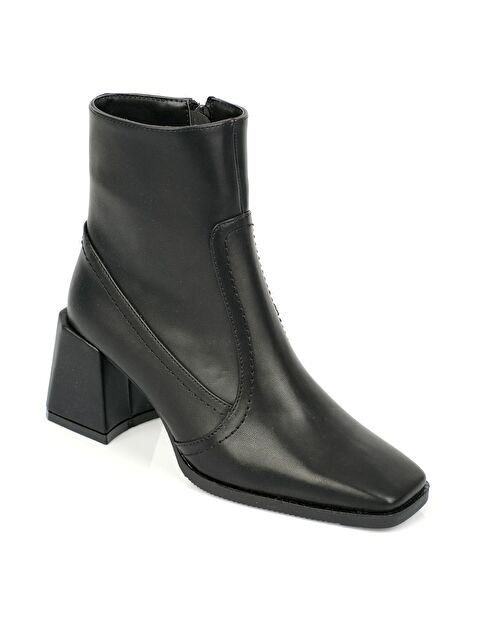 Capone Outfitters Küt Burunlu Yandan Fermuarlı Kadın Bot - S000096067-19351