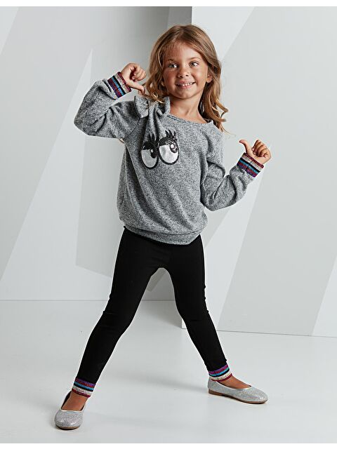 MSHB&G Gözler Kız Triko Tayt Takım - S000008917-23173