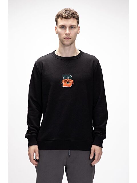 Bad Bear Chow Si̇yah Crewneck Erkek Sweatshirt - S000439344-19351