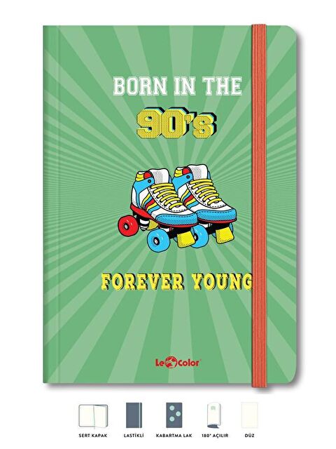 LE COLOR Mottolu Defter Düz 17x24 cm Forever 90's - S000024842-18194
