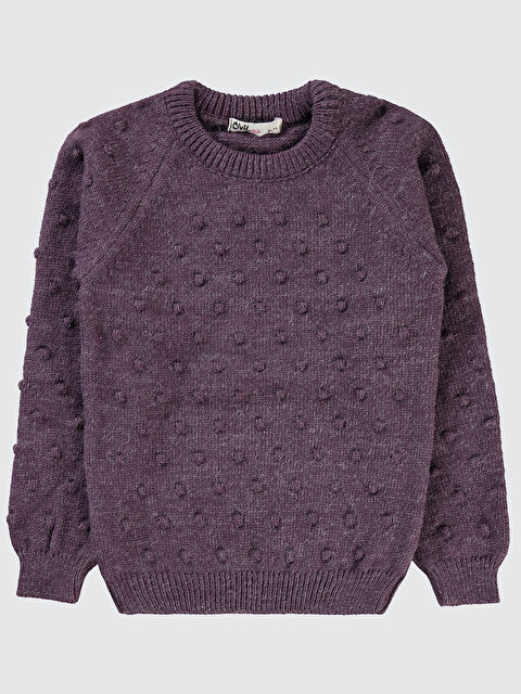 Civil Girls Kız Çocuk Kazak 6-9 Yaş Mor