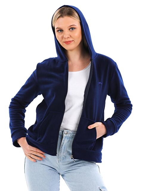 SLAZENGER SOFAL I Kadın Polar Sweatshirt Lacivert - S000013305-21164