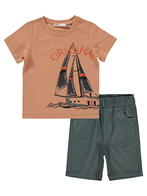 Civil Boys Erkek Çocuk Kaprili Takım 2-5 Yaş Kiremit