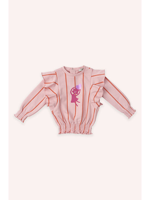 Panço Kız Bebek Pembe Sweatshirt - S000319019-20024