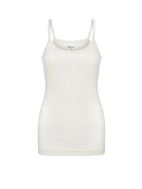 Tolin Kadın Pamuklu Düz Renk İp Askılı Atlet 1224 - S000075169-19966