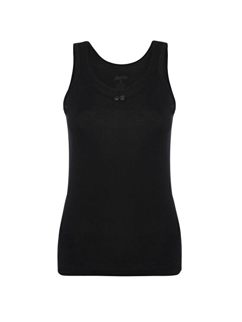 Tolin V Yaka Geniş Askılı Kadın Pamuklu Atlet 1214 - S000075181-19351