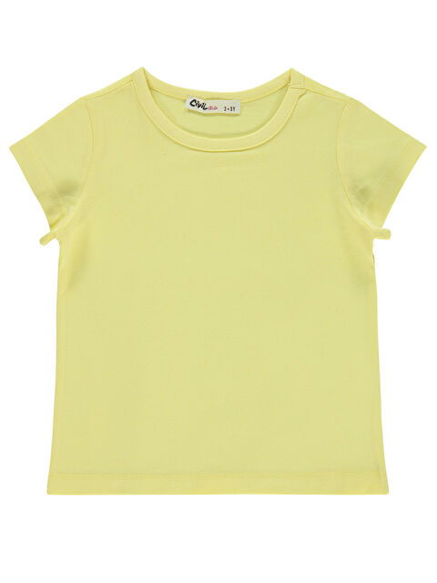 Civil Girls Kız Çocuk Tişört 2-5 Yaş Sarı