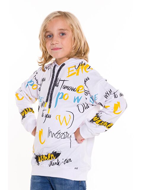 My Serenad Erkek Çocuk Kapüşonlu 2 İplik Sweatshirt 9-14 Yaş 14027 - S000084308-20063