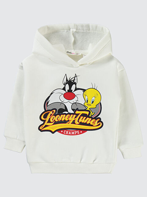 Civil Tweety Kız Çocuk Sweatshirt 2-5 Yaş Ekru - S000284268-19965