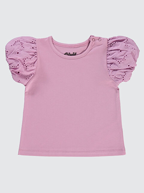 Civil Baby Kız Bebek Tişört 6-18 Ay Lila