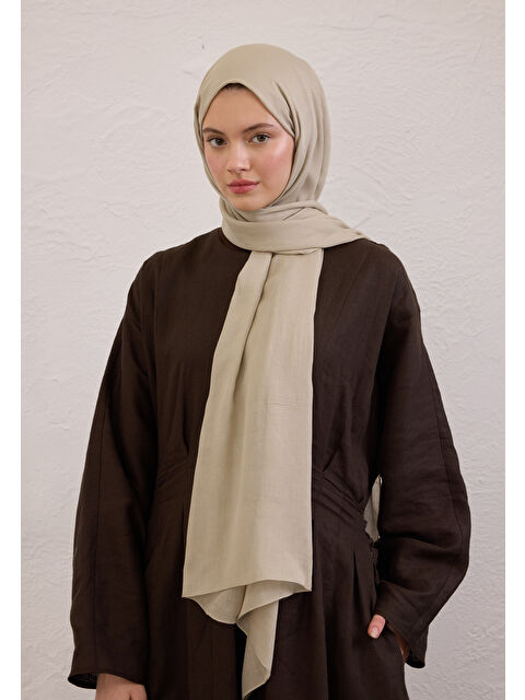Fresh Scarfs Naturel Bej Soft Viskon Şal