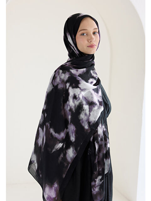 Fresh Scarfs Lola Floş Viskon Şal Mor