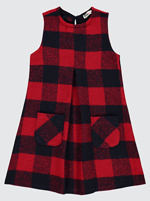 Civil Girls Kız Çocuk Elbise 6-9 Yaş Kırmızı - S000292927-20045