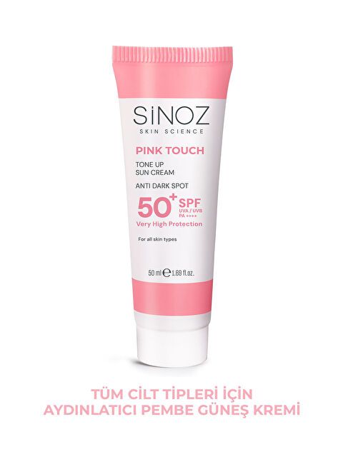 Sinoz Pink Touch Spf50+ Cilt Aydınlatıcı Pembe Yüz Güneş Kremi 50ml-tüm Ciltler Için-PA++++