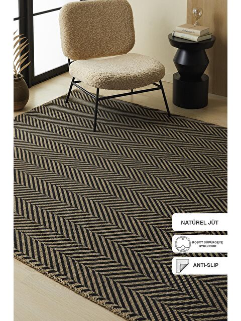 Ocean Home Textile Balıksırtı Jüt Halı Kilim 120x180 cm - S000132478-19351