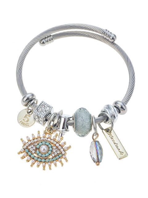 Pelin Aksesuar Göz Figürlü Silver Bileklik - S000052644-23173