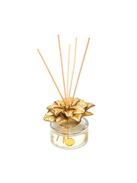 Missi 150 ml Gold Çiçek Taşlı Bambu Çubuklu Apple&Cinnamon Oda Kokusu - S000076291-20076