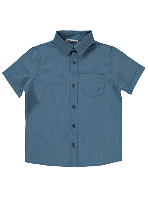 Civil Boys Erkek Çocuk Gömlek 6-9 Yaş İndigo